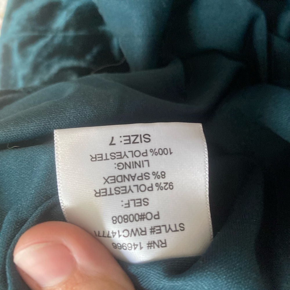 Windsor very dark green Velvet Mini Dress - Picture 5 of 5